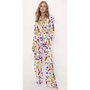 SheShow Mardi Gras Crawfish Pajama Set Size XS